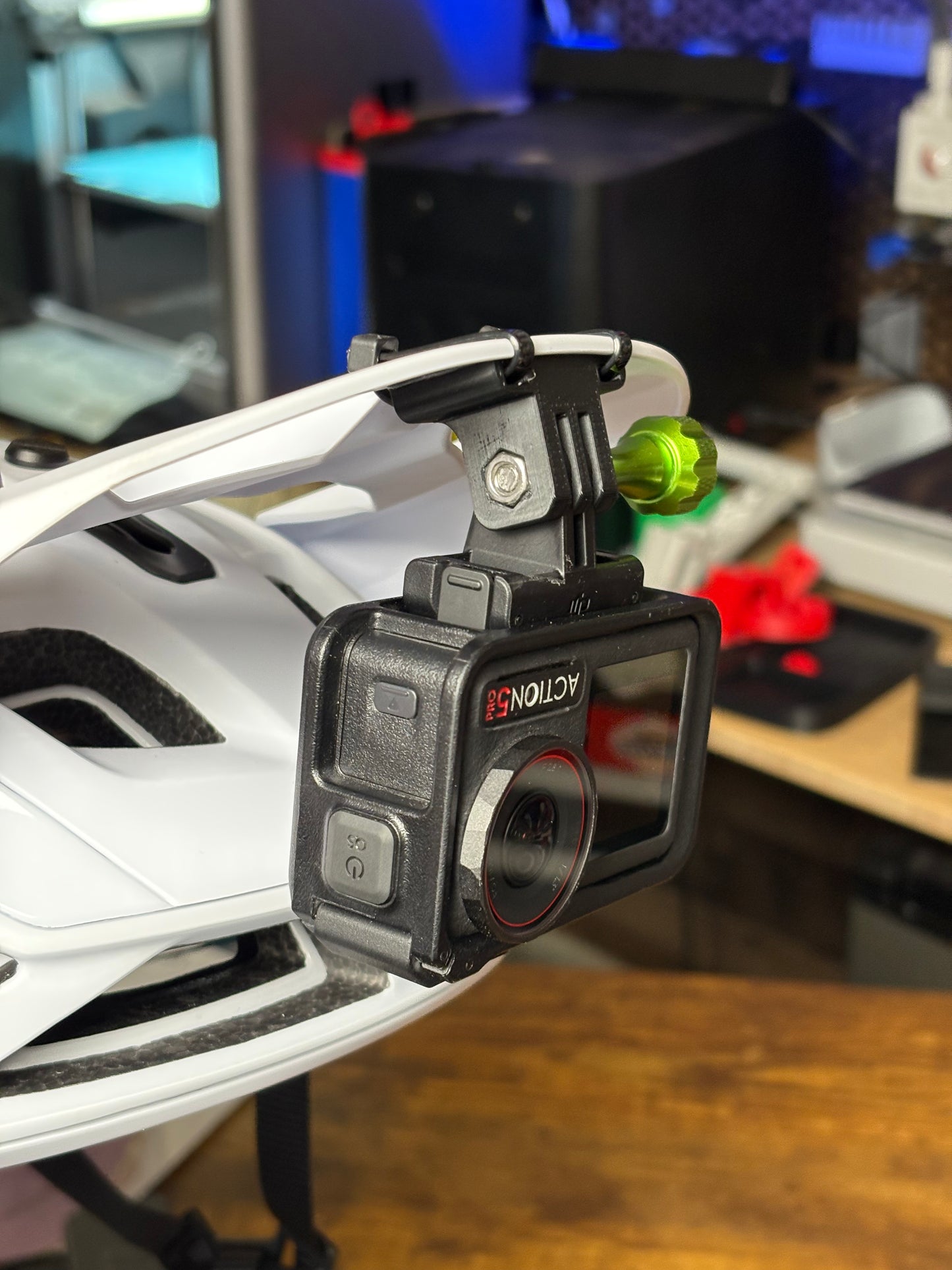Improved Visor Mount for Fox SpeedFrame Pro RS – Secure Action Cam Mount