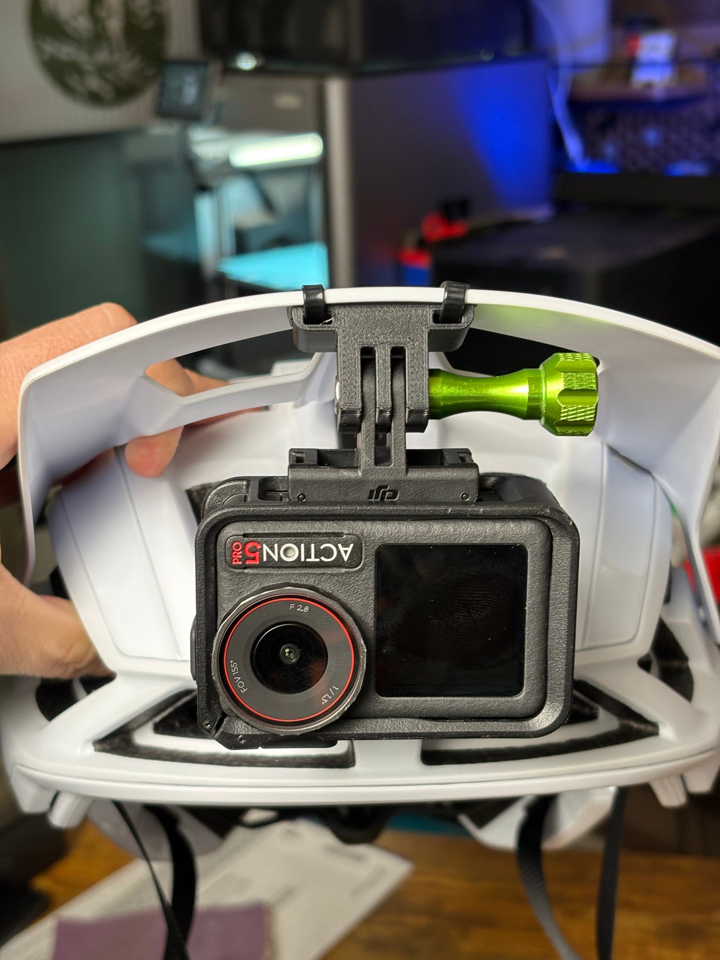 Improved Visor Mount for Fox SpeedFrame Pro RS – Secure Action Cam Mount