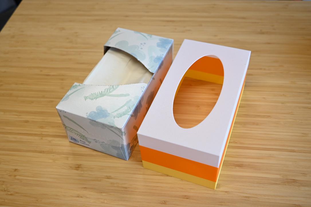 Candy Corn Tissue Box Cover - Fall & Halloween Decor