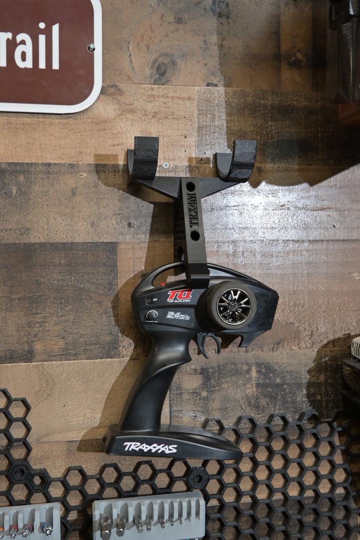 Wall Mount for Traxxas Trx4m 1/18th Scale Rock Crawler and Remote - RC Car Organizer