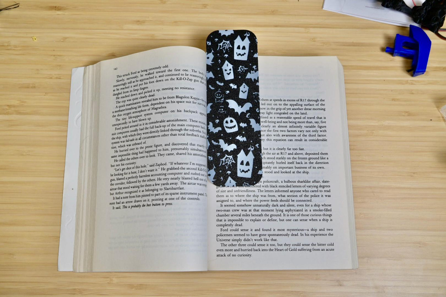Haunted Houses & Ghosts Halloween Bookmark – 3D Printed Fright
