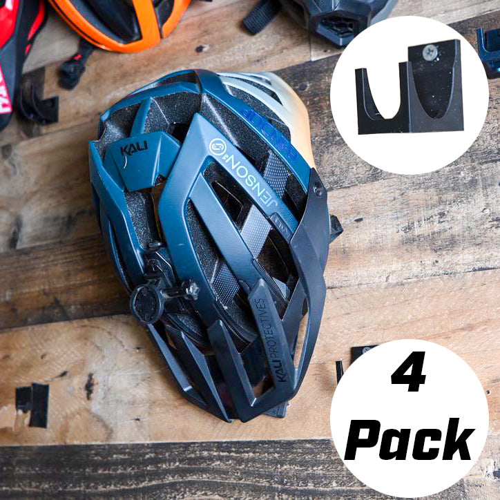 Wall-Mounted Bike Helmet Hooks – Set of 4 | Organize & Display Your Helmets