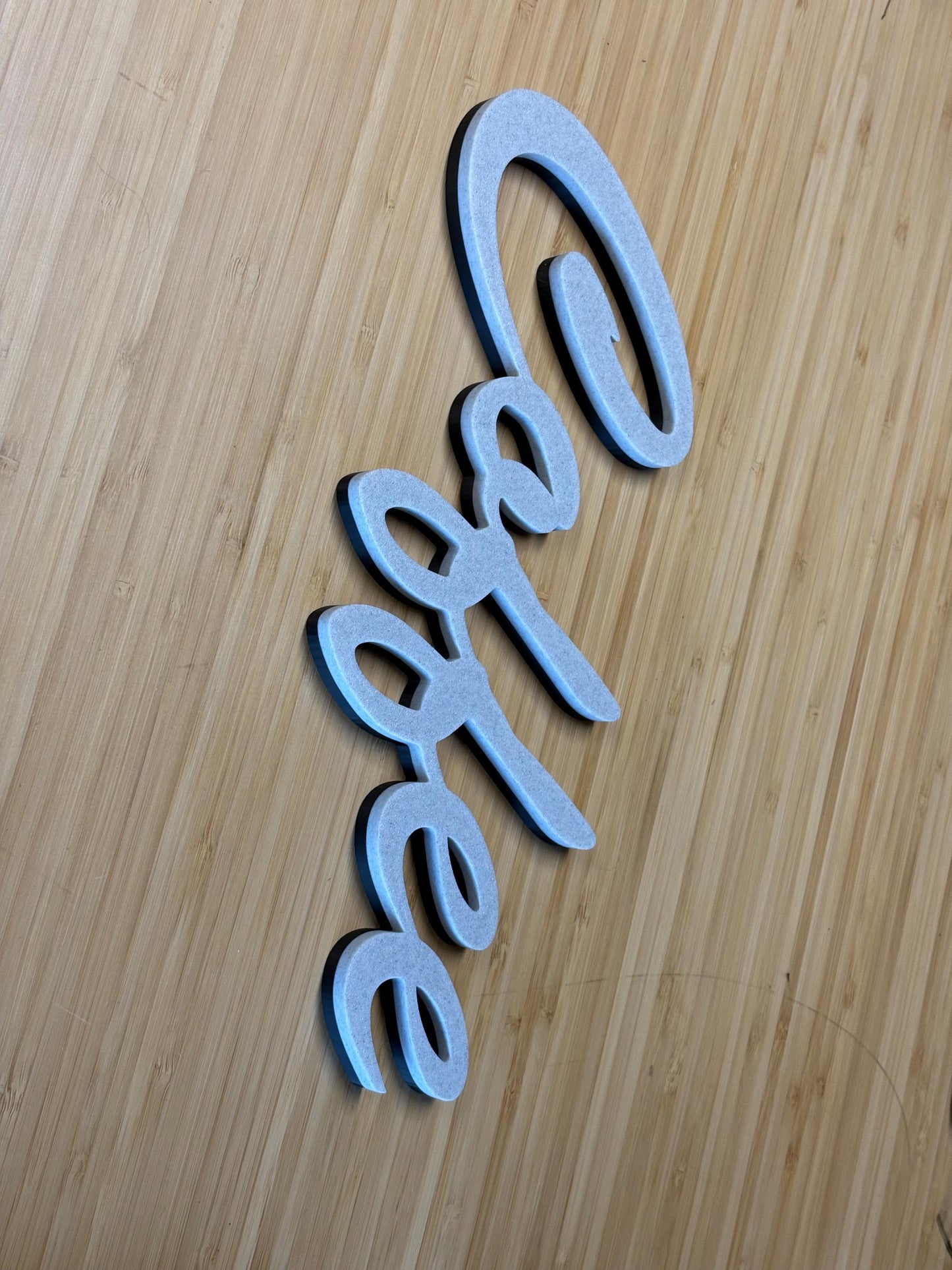 Coffee Bar Sign – Script Wall Art – Two-Toned Marble and Black Decor