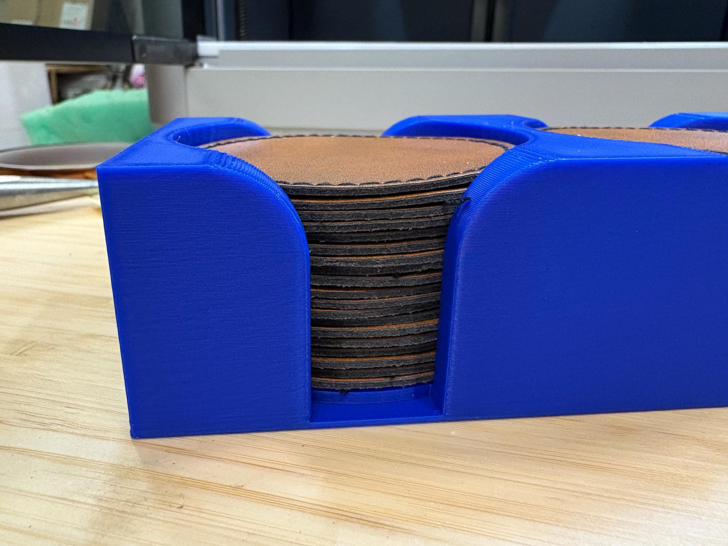 2.5 Inch Custom Leather Patch Storage Holder Solution