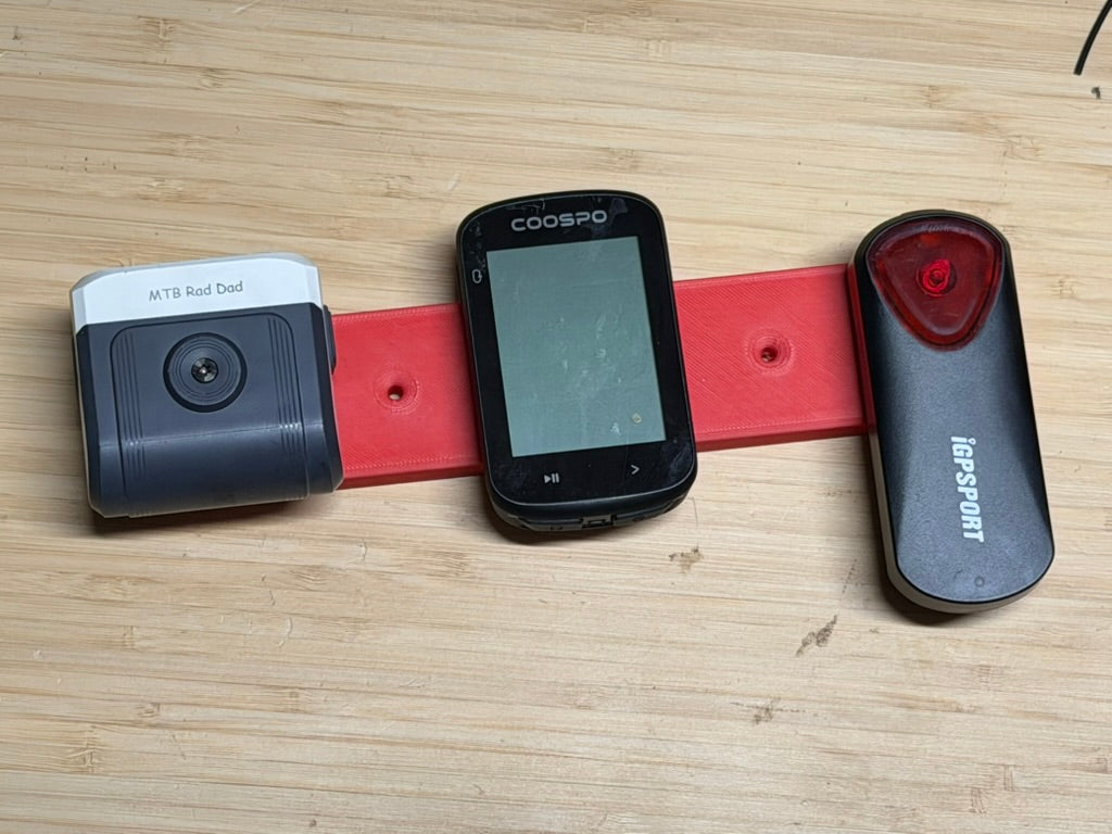 Bike Computer Wall Mount Organizer | Cycling Gear Holder | GPS, Light & Camera Storage