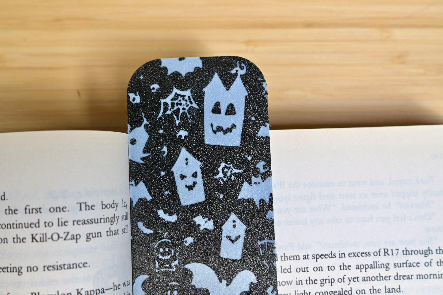 Haunted Houses & Ghosts Halloween Bookmark – 3D Printed Fright