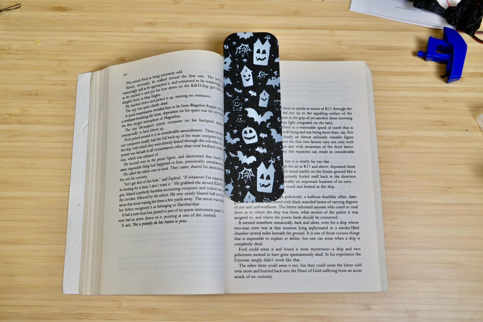 Haunted Houses & Ghosts Halloween Bookmark – 3D Printed Fright