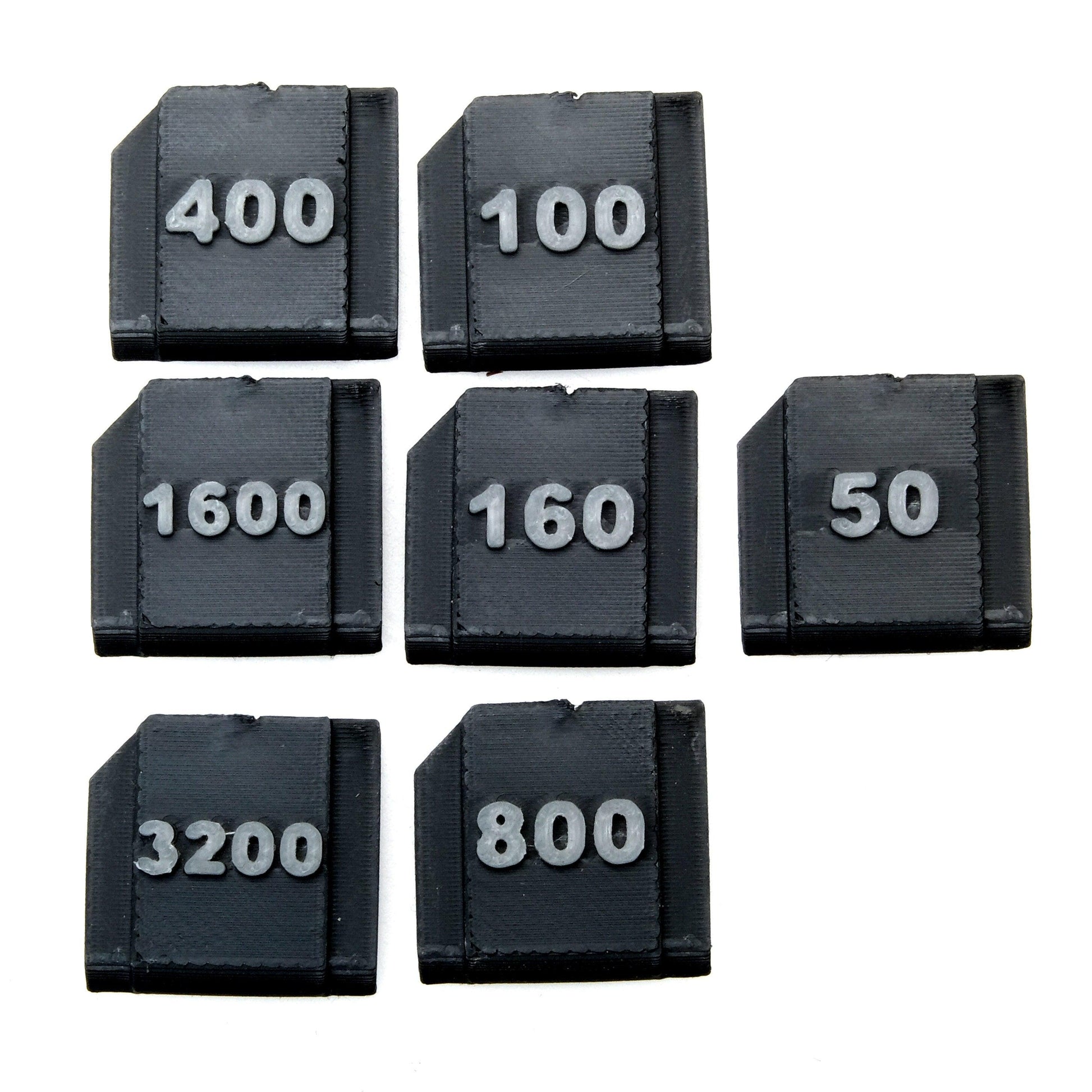Camera Hot Shoe With ISO Numbers, Set of 7, Film Camera Gift