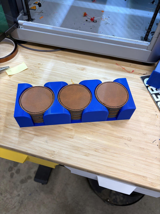 2.5 Inch Custom Leather Patch Storage Holder Solution