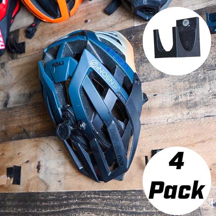 Pack of 4 Helmet Wall Mount for Bike Helmets - 3D Printed